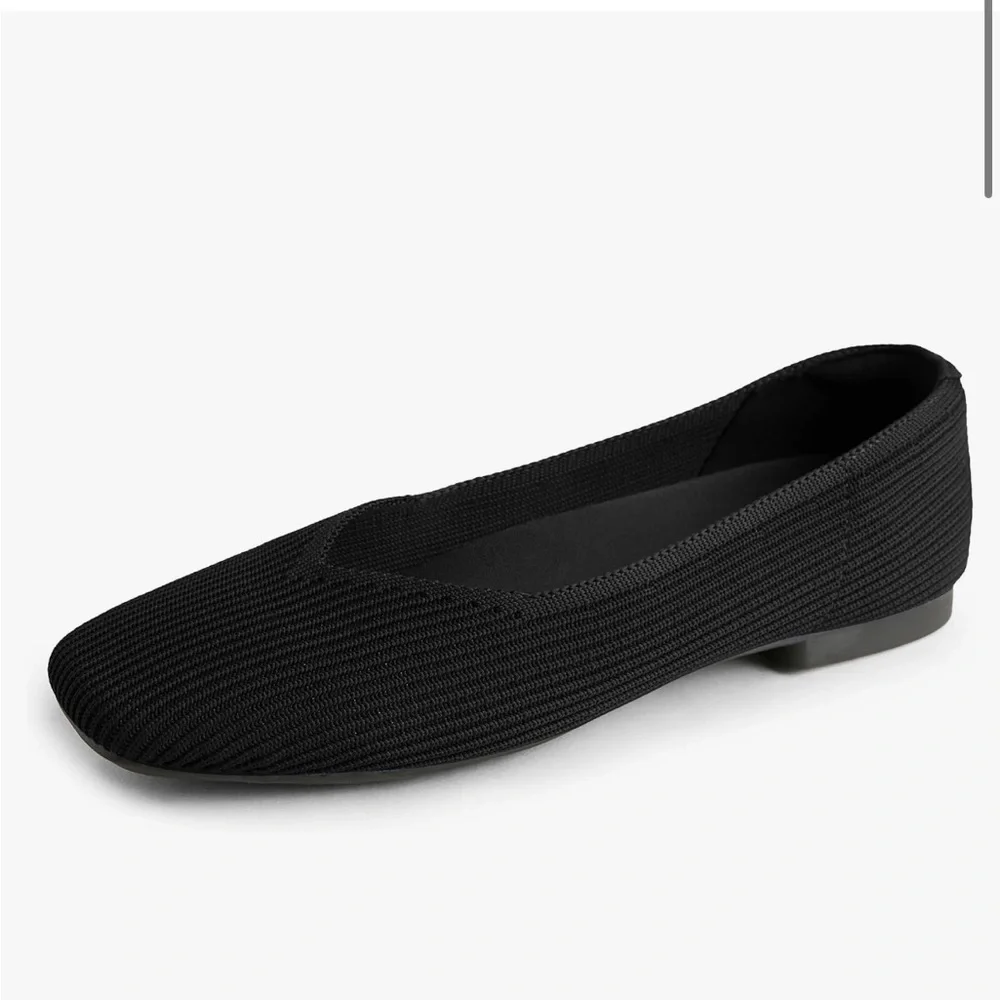 Square Toe Ballet Flats